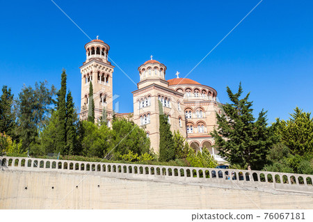 Saint Nektarios church on Aegina island, Greece 76067181