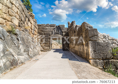 Lion Gate in Mycenae, Greece 76067213