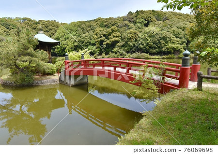 Jokoji Park Shoden Pond and Benten Bridge 76069698