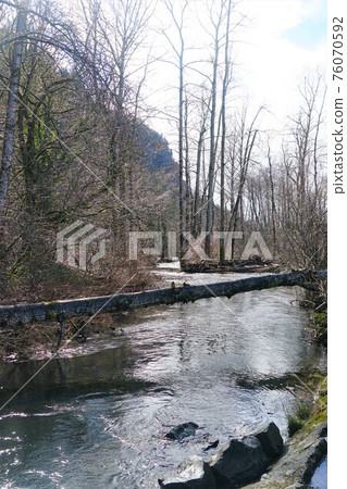 Downstream of Multnomah Falls Downstream of Multnomah Falls 76070592