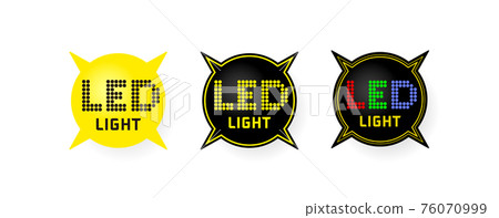 LED light icon, 3 types 76070999