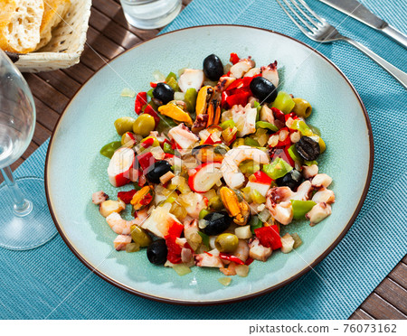 Seafood salad Salpicon de marisco Seafood salad Salpicon de marisco 76073162