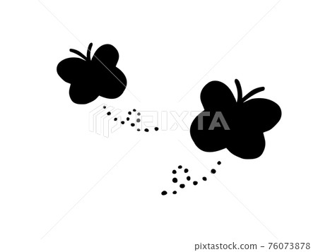 Cute flying butterfly / handwritten... - Stock Illustration ...