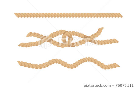 Knot as Complication of Cordage with Bend and Loop Vector Set 76075111