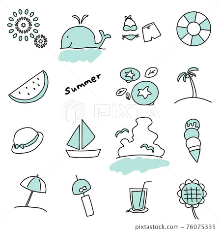 簡單的夏天圖 簡單的夏天圖 76075335