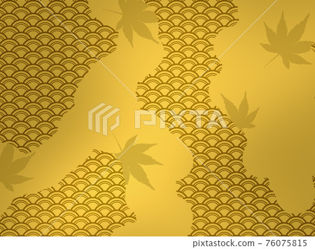 Japanese pattern background Gold leaf Japanese style background Japanese background Japanese pattern Japanese paper frame Gold folding screen Classic checkered pattern 76075815