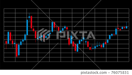 Stock price chart Image illustration of stock price transition Lawson foot chart infographics Black background 76075831