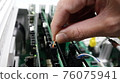 Telephone exchange construction Main equipment wiring work 76075941