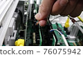 Telephone exchange construction Main equipment wiring work 76075942