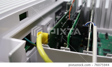 Telephone exchange construction Main equipment wiring work 76075944
