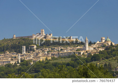 Assisi old town, Province of Perugia, Umbria region, Italy Assisi old town, Province of Perugia, Umbria region, Italy 76076437