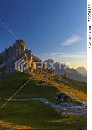 Landscape near Passo Giau in Dolomites, Italy Landscape near Passo Giau in Dolomites, Italy 76076439