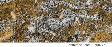 abstract painted paper texture. Horizontal banner 76077528