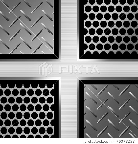 Metallic background square black & silver cross Metallic background square black & silver cross 76078258