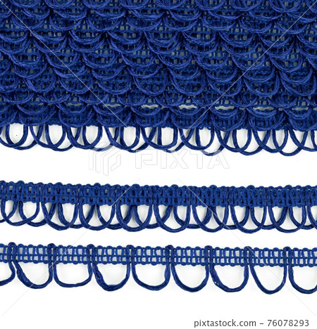 Decorative finishing braid with round loops. Decorative finishing braid with round loops. 76078293