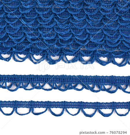Decorative finishing braid with round loops. Decorative finishing braid with round loops. 76078294
