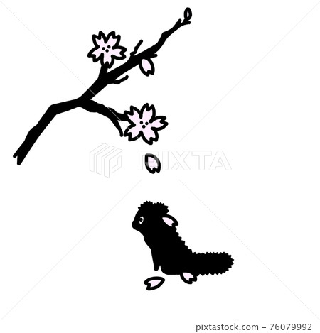 Animals that spring with the falling cherry blossom petals Animals that spring with the falling cherry blossom petals 76079992