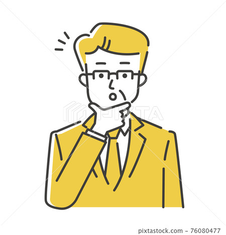 Middle-aged businessman to understand - Stock Illustration [76080477 ...