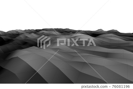 線框3D景觀海山景觀結構 線框3D景觀海山景觀結構 76081196