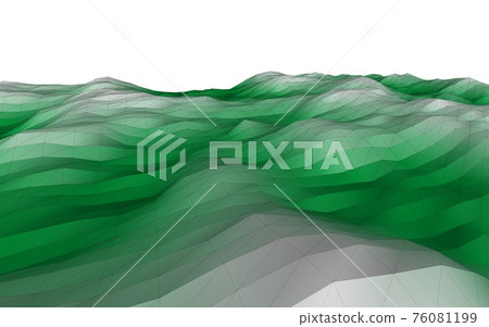 Wireframe 3D landscape sea mountain landscape structure Wireframe 3D landscape sea mountain landscape structure 76081199