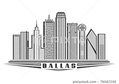 Vector illustration of Dallas 76082588