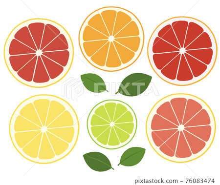 Cross section of citrus fruit Cross section of citrus fruit 76083474