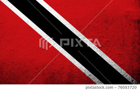 The Republic of Trinidad and Tobago National flag. Grunge background The Republic of Trinidad and Tobago National flag. Grunge background 76083720