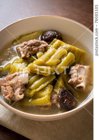Bitter gourd with pork spare rib soup Bitter gourd with pork spare rib soup 76085105