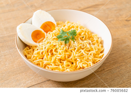 instant noodles with salt egg instant noodles with salt egg 76085682