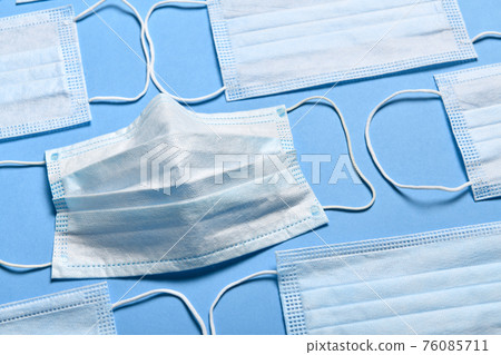 medical protective mask for respiratory protection against viruses, germs, covid or coronavirus, and other infections 76085711