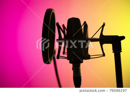 Voiceover studio microphone Voiceover studio microphone 76086297
