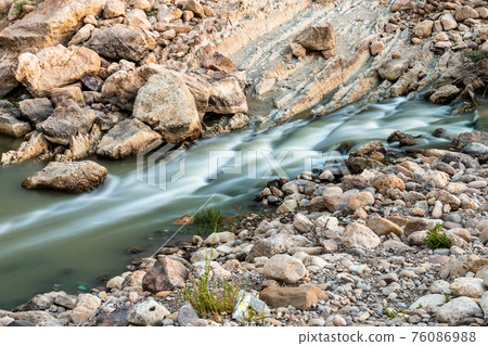 The area of 'pietra perciata' - rock with holes - near the mining area in Riesi 76086988