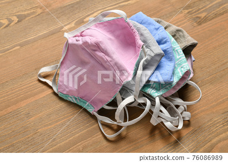 handmade protective face mask for respiratory protection against viruses, germs, covid or coronavirus, and other infections 76086989