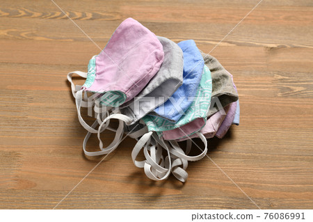 handmade protective face mask for respiratory protection against viruses, germs, covid or coronavirus, and other infections 76086991