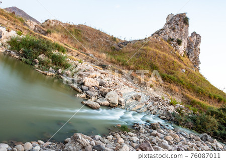 The area of 'pietra perciata' - rock with holes - near the mining area in Riesi 76087011