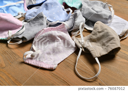 handmade protective face mask for respiratory protection against viruses, germs, covid or coronavirus, and other infections 76087012