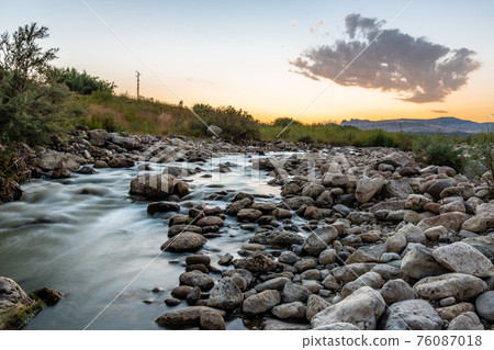 The area of 'pietra perciata' - rock with holes - near the mining area in Riesi 76087018