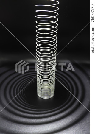 Abstract steel spiral from vintage toy 76088579