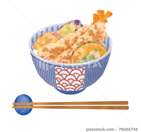 Realistic and delicious illustration of Tendon 76088748