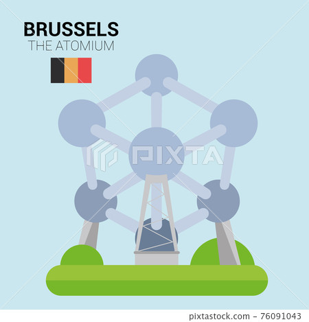 Monuments and landmarks Vector Collection: The Atomium (Brussels, Belgium). Monuments and landmarks Vector Collection: The Atomium (Brussels, Belgium). 76091043