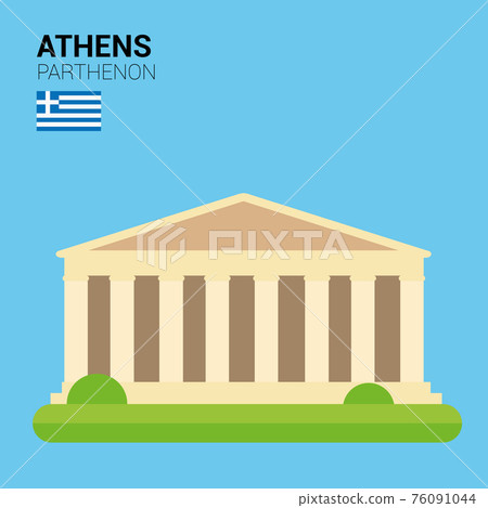 Monuments and landmarks Vector Collection: Parthenon (Athens, Greece) 76091044