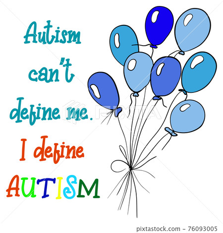Illustration of World Autism Awareness Day. Design for banners and websites. Image of the autism symbol. Isolated on a white background. 76093005