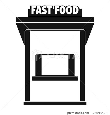 Fast food trade icon, simple style. 76093522
