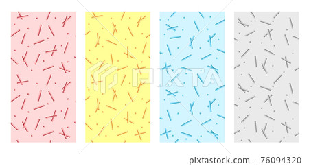 Cute geometric sticks seamless square pattern.... - Stock Illustration ...