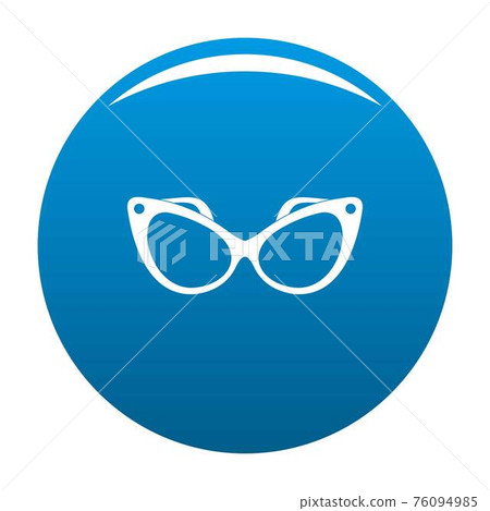 Fashion eyeglasses icon blue vector - Stock Illustration [76094985] - PIXTA