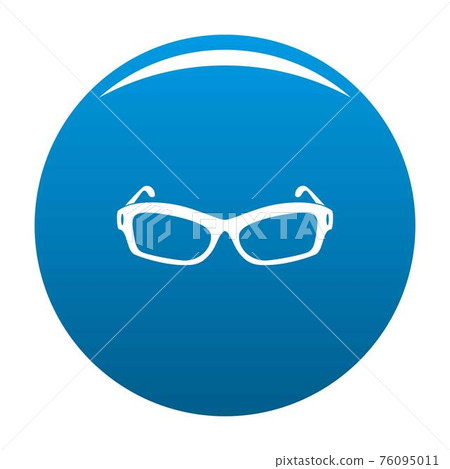 Eyeglasses icon blue vector - Stock Illustration [76095011] - PIXTA