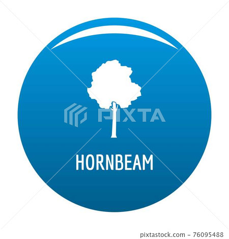 Hornbeam tree icon blue vector Hornbeam tree icon blue vector 76095488