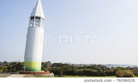 湘南三浦半島最南端神奈川縣三浦市城島的春天燈塔 湘南三浦半島最南端神奈川縣三浦市城島的春天燈塔 76096028