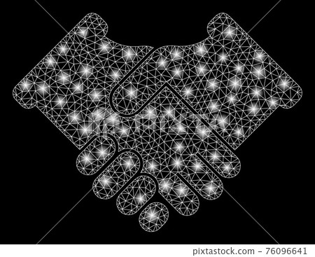 Flare Mesh 2D Handshake with Flare Spots 76096641
