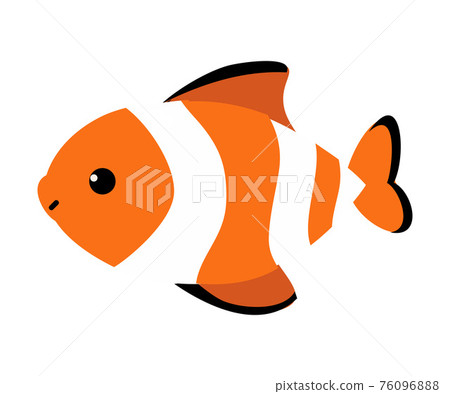 Striped Fish as Sea Animal Floating Underwater Vector Illustration Striped Fish as Sea Animal Floating Underwater Vector Illustration 76096888